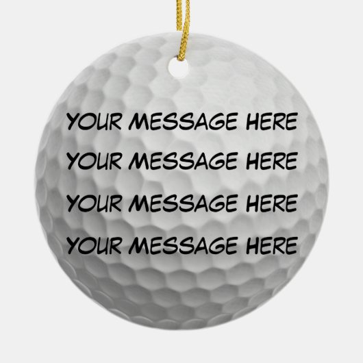 Personifizieren Sie es, Golfball Keramik Ornament (Vorne)