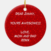 Personifizieren Sie es, Hockey Keramikornament (Hinten)