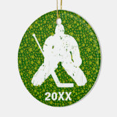 Personifizieren Sie es, Hockey-Tormann Keramik Ornament (Links)