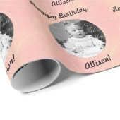 Personifizieren Sie es rosa Geschenkpapier (Rolleneckpunkt)