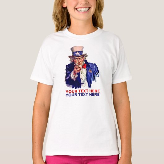 Personifizieren Sie es Uncle Sam T-Shirt (Vorderseite)