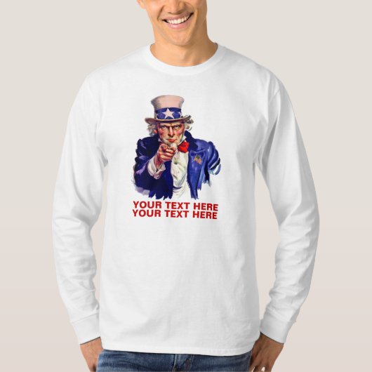 Personifizieren Sie es Uncle Sam T-Shirt (Vorderseite)