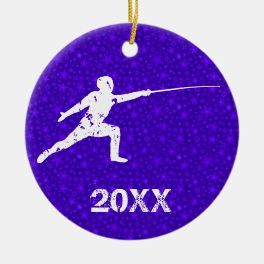 Personifizieren Sie es und fechten Keramikornament (Vorne)