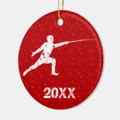 Personifizieren Sie es und fechten Keramikornament (Links)