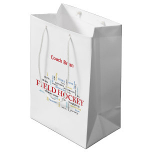 Personifizieren Sie, Feld-Hockey-Zug danken Ihnen Mittlere Geschenktüte