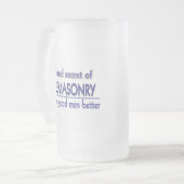 Personifizieren Sie Freimaurer- u. Shriners Emblem Mattglas Bierglas (Vorderseite Links)