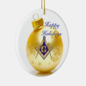 Personifizieren Sie Freimaureremblem Keramik Ornament (Rechts)