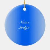 Personifizieren Sie Freimaureremblem Keramikornament (Hinten)