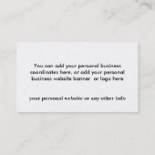 PERSONIFIZIEREN SIE FREIMAURERhäuschen Visitenkarte (Rückseite)