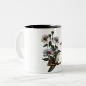 Personifizieren Sie: Gänseblümchen, Kolibri, Zweifarbige Tasse (Vorderseite Links)