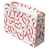 Personifizieren Sie: Glückliche Große Geschenktüte (Rückseite Schrägansicht)