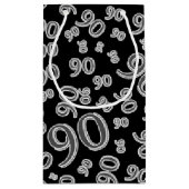 Personifizieren Sie:  Glückliches 90. Kleine Geschenktüte (Rückseite)