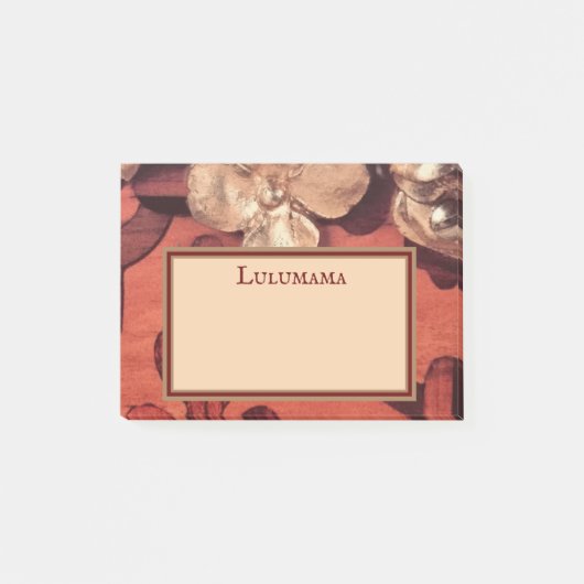 Personifizieren Sie GOLD VERGOLDEN Blumen, mit Post-it Klebezettel (Vorderseite)