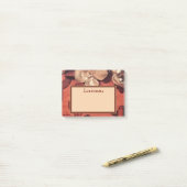 Personifizieren Sie GOLD VERGOLDEN Blumen, mit Post-it Klebezettel (Auf Schreibtisch)