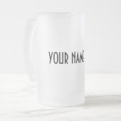 PERSONIFIZIEREN Sie ~ herstellen Ihre eigene Mattglas Bierglas (Vorderseite Links)