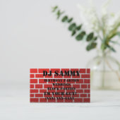 Personifizieren Sie Ihre Backsteinwand Visitenkarte (Stehend Vorderseite)