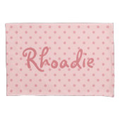 Personifizieren Sie Ihre rosa Tupfen Kissenbezug (Vorderseite)