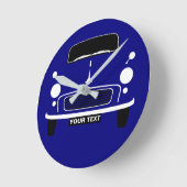 Personifizieren Sie kundenspezifische dunkelblaue Runde Wanduhr (Winkel)