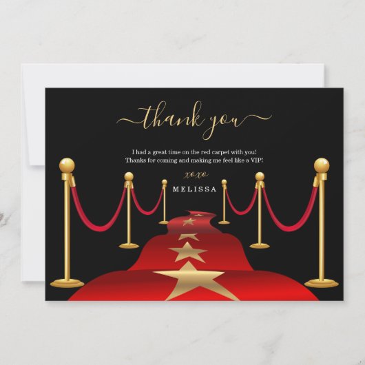 Personifizieren Sie kundenspezifisches roter Dankeskarte (Vorderseite)