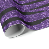 Personifizieren Sie lila Glitter Geschenkpapier (Rolleneckpunkt)