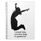 Personifizieren Sie mich kackte heute mit einem Notizblock (Vorderseite)