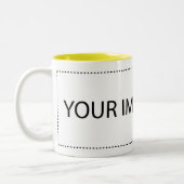 Personifizieren Sie mich mit IHREM Logo! Zweifarbige Tasse (Links)