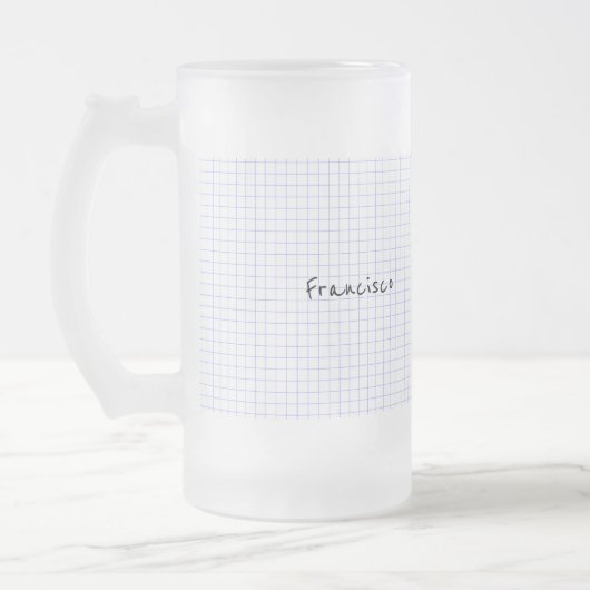 Personifizieren Sie: Minimalistisches Mattglas Bierglas (Links)