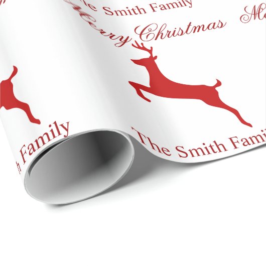 Personifizieren Sie modernes rotes Geschenkpapier (Rolleneckpunkt)