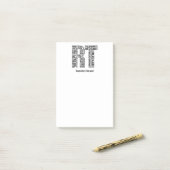 Personifizieren Sie Namensatmungstherapeut Post-it Klebezettel (Auf Schreibtisch)