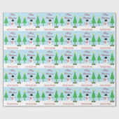 Personifizieren Sie NamensSchneemann-Papier Geschenkpapier (Flach)