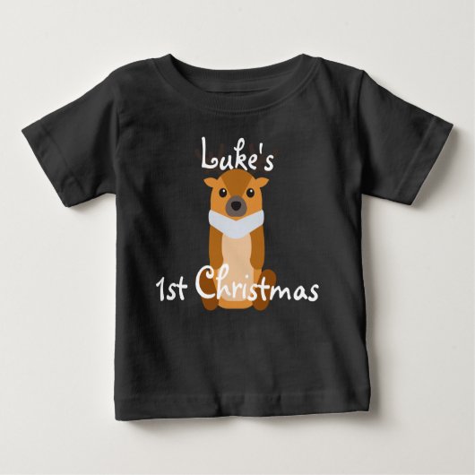 Personifizieren Sie niedliches Ren des Babys Baby T-shirt (Vorderseite)