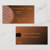 Personifizieren Sie Patio-Ziegelstein-Visitenkarte Visitenkarte (Vorne/Hinten)