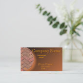 Personifizieren Sie Patio-Ziegelstein-Visitenkarte Visitenkarte (Stehend Vorderseite)