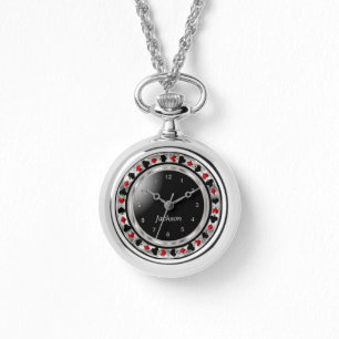 Personifizieren Sie Poker-Spieler-Spiel im Silber Armbanduhr
