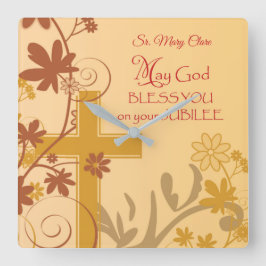 Personifizieren Sie, Quadratische Wanduhr