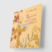 Personifizieren Sie, Quadratische Wanduhr (Winkel)