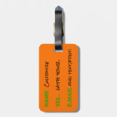 Personifizieren Sie Retro Glasgow-Doppeldeckerbus Gepäckanhänger (Rückseite vertikal)