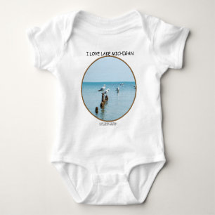 PERSONIFIZIEREN SIE SEEMÖWE-SÄUGLINGS-STRAMPLER BABY STRAMPLER