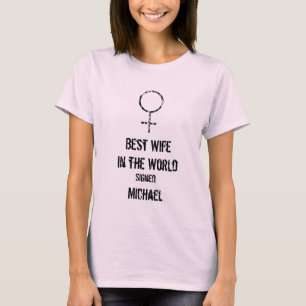 Personifizieren Sie Shirt, beste Ehefrau in der T-Shirt