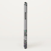 Personifizieren Sie silbernen metallischen Fraktal Case-Mate iPhone Hülle (Hinten/Rechts)