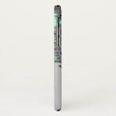 Personifizieren Sie silbernen metallischen Fraktal Case-Mate iPhone Hülle (Hinten/Links)