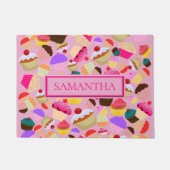 Personifizieren Sie. Spaß, heller rosa kleiner Fußmatte (Vorderseite)