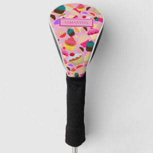 Personifizieren Sie. Spaß, heller rosa kleiner Golf Headcover