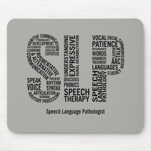 Personifizieren Sie Sprachtherapie SLP Mousepad (Vorne)