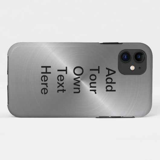 Personifizieren Sie Stahl Case-Mate iPhone Hülle (Rückseite (Horizontal))