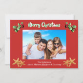 Personifizieren Sie Stechpalme Strand Weihnachten (Rückseite)