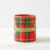 Personifizieren Sie: Tartan-Weihnachtsgeschenk und Tasse (Zentrum)