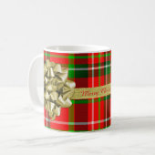 Personifizieren Sie: Tartan-Weihnachtsgeschenk und Tasse (Vorderseite Links)
