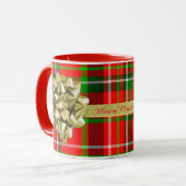 Personifizieren Sie: Tartan-Weihnachtsgeschenk und Tasse (Vorderseite Links)