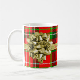 Personifizieren Sie: Tartan-Weihnachtsgeschenk und Tasse